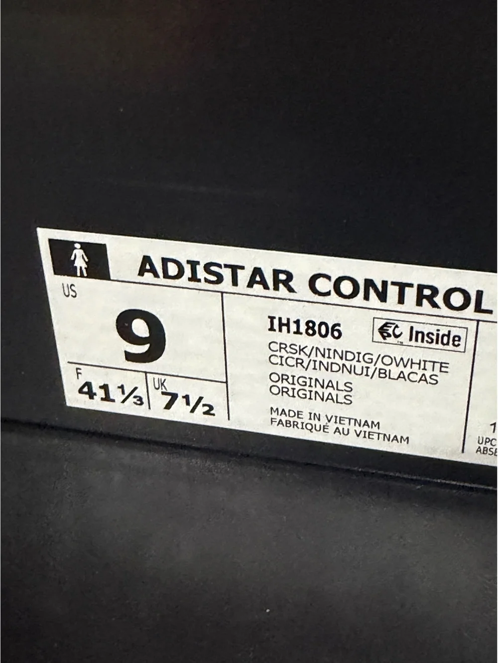 Size 9 - Adidas Women’s Adistar Control 5 “Crystal Sky”
